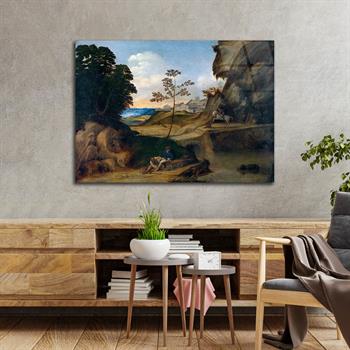 Kunst Thema auf bedrucktem Glas