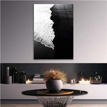 Dikey Sanat Temalı Cam Tablo 589