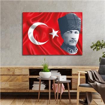 MUSTAFA KEMAL ATATÜRK GÖRSELLİ CAM TABLO