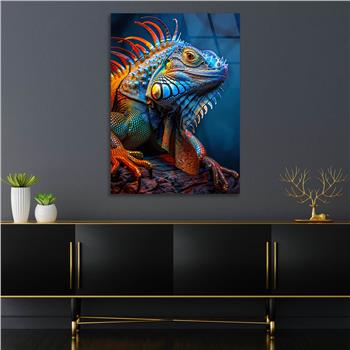 Dikey Doğa Temalı Cam Tablo 404