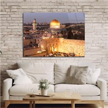 Yatay Dini Temalı Cam Tablo 197