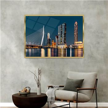 bedrucktes Glas mit Aluminiumrahmen und Natur Themen 