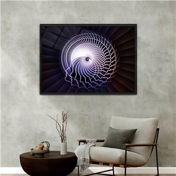 Aluminium Omlijste Kunst Thema Geharde Glasschilderij 036