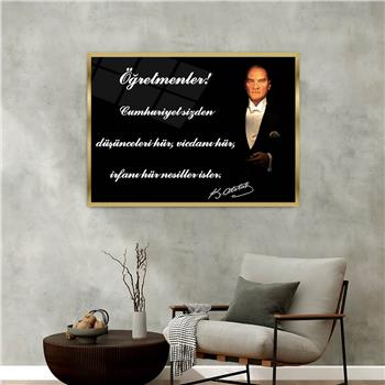 Aluminum-Framed National-Themed Tempered Glass Wall Art 035