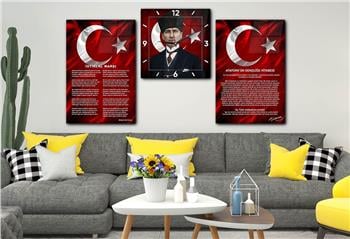 Vatan Temalı Saatli Set 045