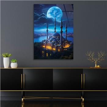 Dikey Dini Temalı Cam Tablo 243