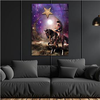 Dikey VatanTemalı Cam Tablo 207