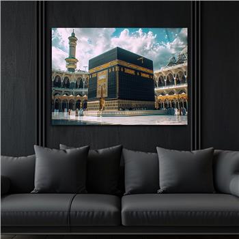 Yatay Dini Temalı Cam Tablo 194