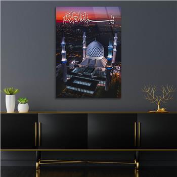 Dikey Dini Temalı Cam Tablo 268