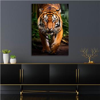 Dikey Doğa Temalı Cam Tablo 413