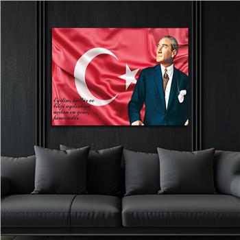MUSTAFA KEMAL ATATÜRK GÖRSELLİ CAM TABLO