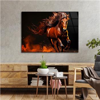 Yatay Doğa Temalı Cam Tablo 542