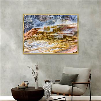 bedrucktes Glas mit Aluminiumrahmen und Natur Themen 