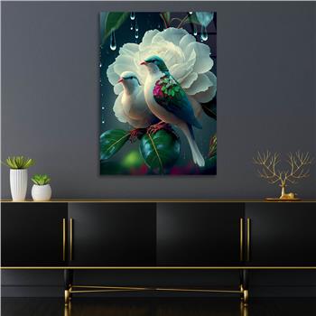 Thema Natur auf bedrucktem Glas