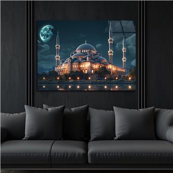 Yatay Dini Temalı Cam Tablo 190