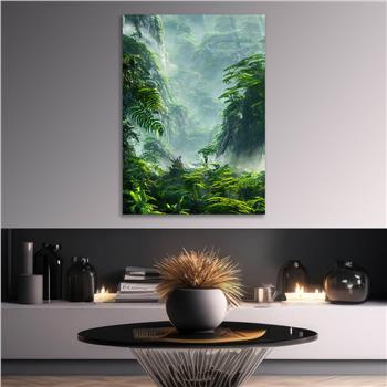 Dikey Doğa Temalı Cam Tablo 232