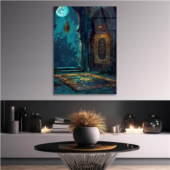 Dikey Dini Temalı Cam Tablo 259