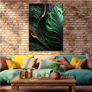 Dikey Sanat Temalı Cam Tablo 436