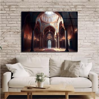 Yatay Dini Temalı Cam Tablo 192