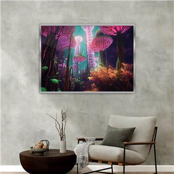 Aluminium Omlijste Kunst Thema Geharde Glasschilderij 067