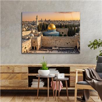 Yatay Dini Temalı Cam Tablo 239