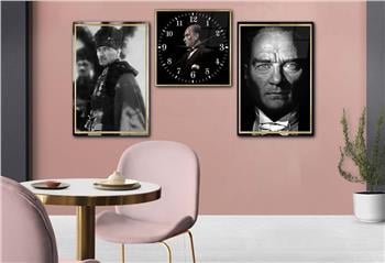 Nation Thematisches 2-teiliges bedrucktes Glas und Uhrenset