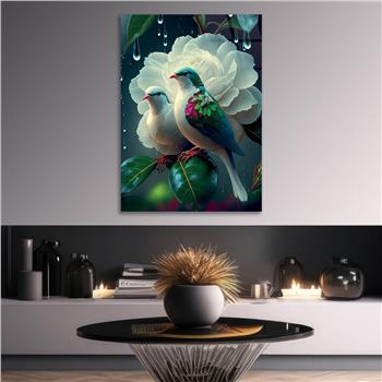 Thema Natur auf bedrucktem Glas