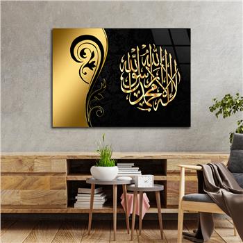 Religiöses Thema auf bedrucktem Glas