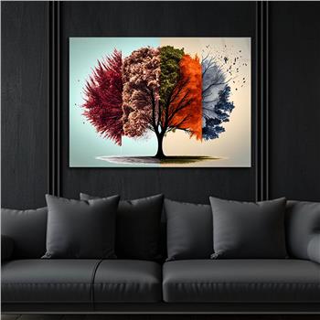 Horizontal Art-Themed Tempered Glass Wall Art 385
