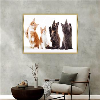 Aluminium Omlijste Natuur Thema Geharde Glasschilderij 125