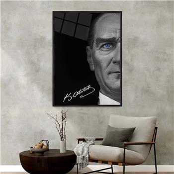 لوحة زجاجية وطني مع اطار ألمنيوم