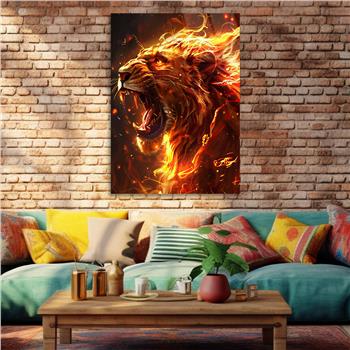 Dikey Doğa Temalı Cam Tablo 295