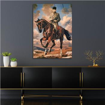 Dikey VatanTemalı Cam Tablo 206