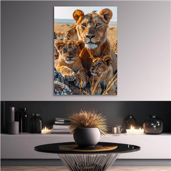 Dikey Doğa Temalı Cam Tablo 298