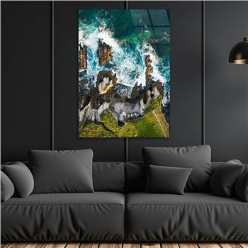 Kunst Thema auf bedrucktem Glas