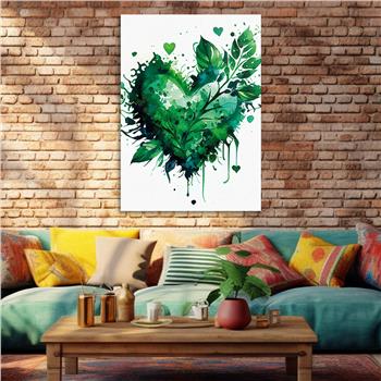 Thema Natur auf bedrucktem Glas