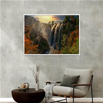 Aluminium Omlijste Natuur Thema Geharde Glasschilderij 131