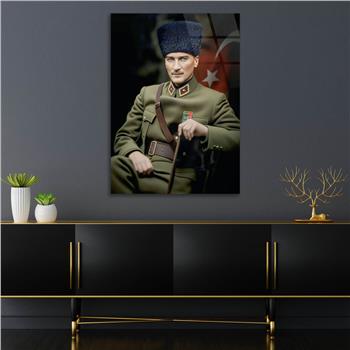 Dikey VatanTemalı Cam Tablo 234