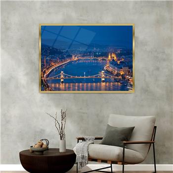 Aluminium Omlijste Natuur Thema Geharde Glasschilderij 137