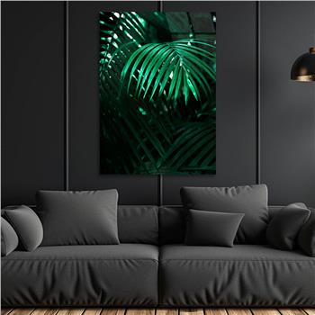 Dikey Sanat Temalı Cam Tablo 517