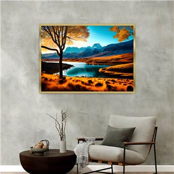 Alüminyum Çerçeveli Doğa Temalı Cam Tablo 021