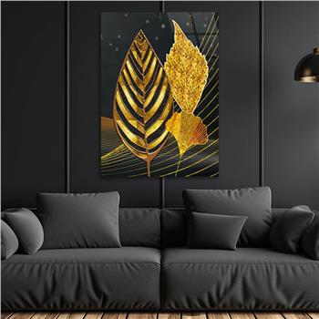 Dikey Sanat Temalı Cam Tablo 337