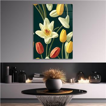 Kunst Thema auf bedrucktem Glas