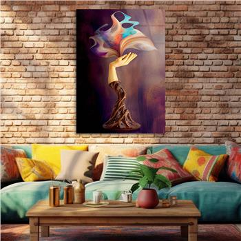 Thema Natur auf bedrucktem Glas