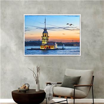 Aluminium Omlijste Natuur Thema Geharde Glasschilderij 092