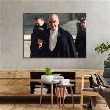 Yatay VatanTemalı Cam Tablo 100