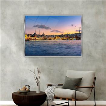 Aluminum-Framed National-Themed Tempered Glass Wall Art 020