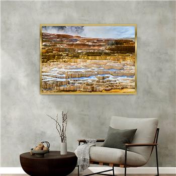 bedrucktes Glas mit Aluminiumrahmen und Natur Themen 