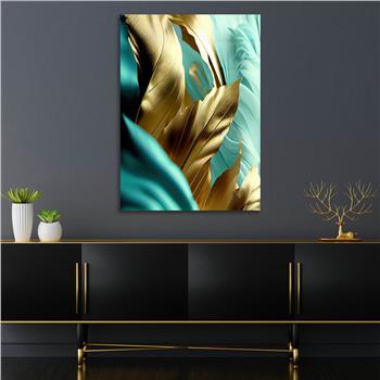 Dikey Sanat Temalı Cam Tablo 382