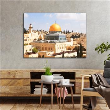 Yatay Dini Temalı Cam Tablo 163